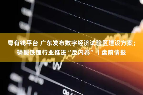 粤有钱平台 广东发布数字经济试验区建设方案；磷酸铁锂行业推进“反内卷”丨盘前情报